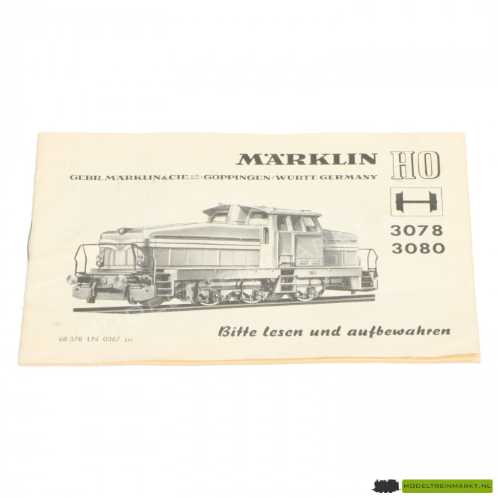 3078/3080 Märklin Locomotief Handleiding