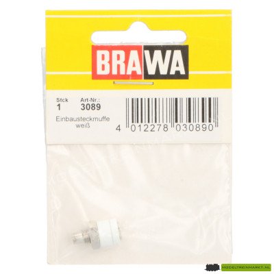 3087 Brawa Einbausteckmuffe grijs