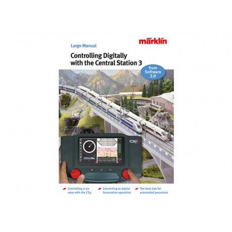 03093 Märklin Boek 'Digitaal rijden met CS3' (Engels) software versie 2