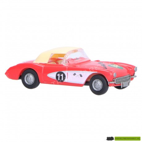 5405 Praliné '57 Corvette rood raceauto