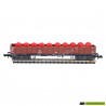 51352100 Minitrix Hogeboordwagen beladen