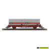 4399D Roco Rongenwagen NS beladen met 20 foot containers DB