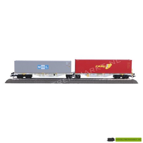 47811 Märklin Dubbele containerwagen type Sggrss 80