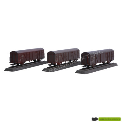 47313 Märklin Set 3 gesloten goederenwagens NS