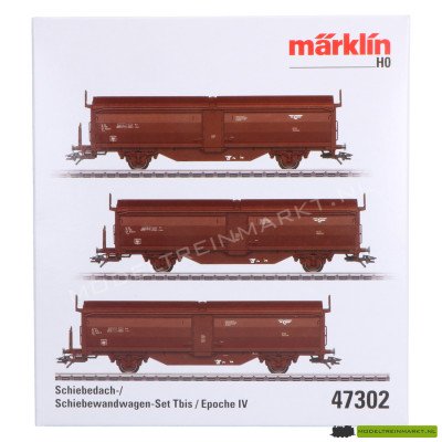 47302 Märklin schuifdak-/schuifwandwagens Tbis