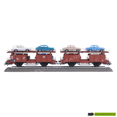 46129 Märklin Paar autotransportwagens Laaes
