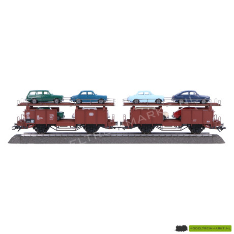 46139 Märklin Paar autotransportwagens Laaes