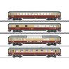 40851 Märklin Set Rheingold-rijtuigen &#34;Tin Plate&#34;