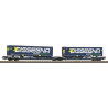 24600 Piko Taschenwagen T3000e CEMAT met 2 &#34;Dissegna&#34;-trailers SBB VI