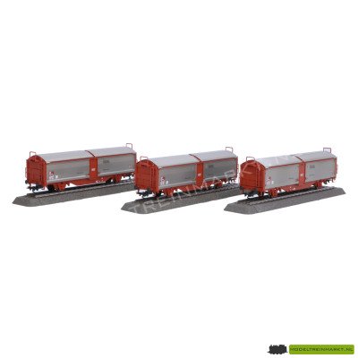 47303 Märklin Set schuifdak-/schuifwandwagens Tbis SJ