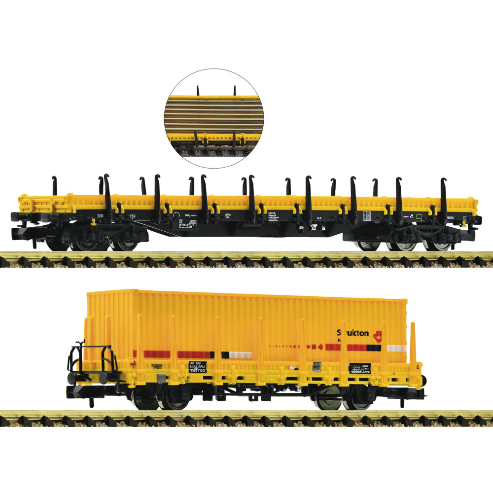 880908 Fleischmann Set rongenwagens Strukton 880908 Fleischmann Set rongenwagens Strukton
