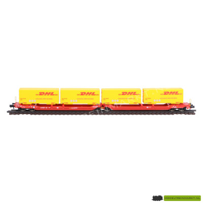 6660051 Fleischmann Doppeltaschen-Gelenkwagen T3000e, 'DHL' DB AG