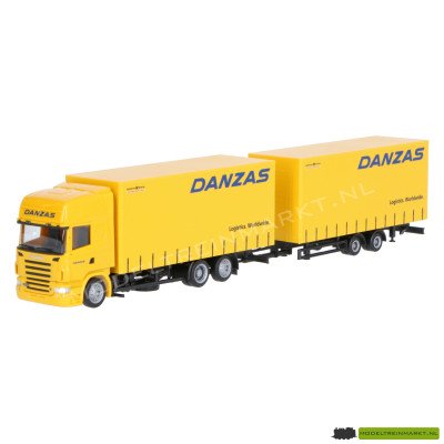 152457 Herpa Scania R TL Volumenplanen-Hängerzug "Danzas"