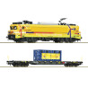 7500117 Roco Elektrische loc 1756 met containerwagen, Strukton Rail