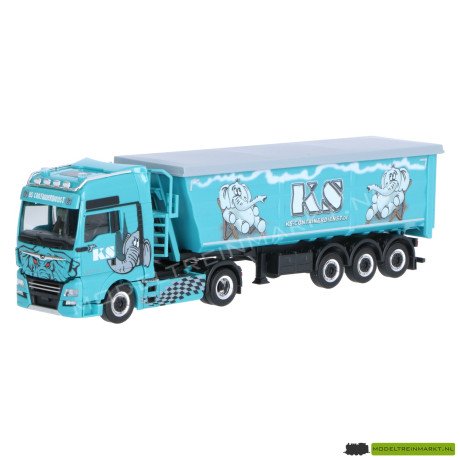316538 Herpa MAN TGX XXL Euro 6C steel dump semitrailer truck „KS Containerdienst“