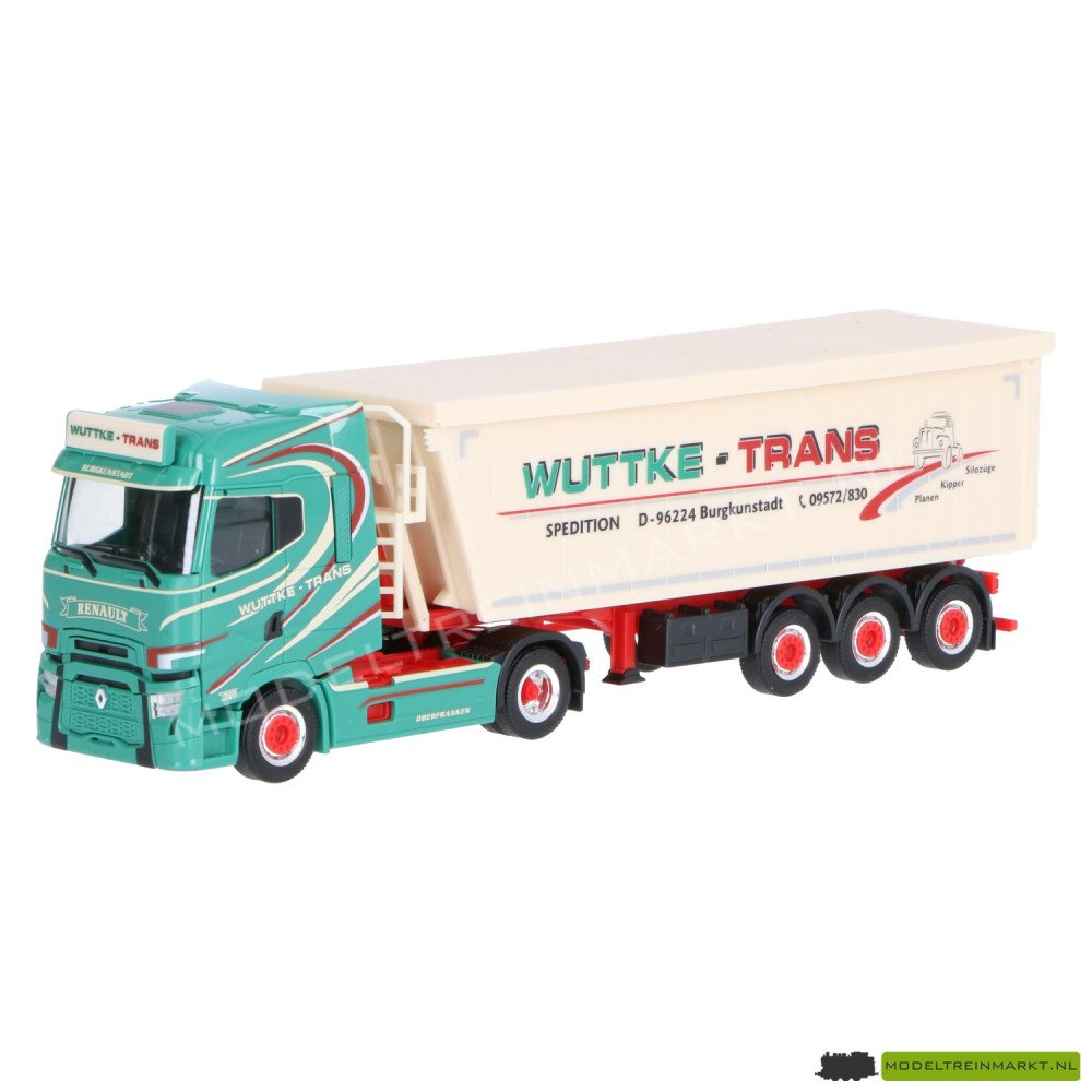 317610 Herpa Renault T facelift Stöffelliner semitrailer "Wuttke-Trans"