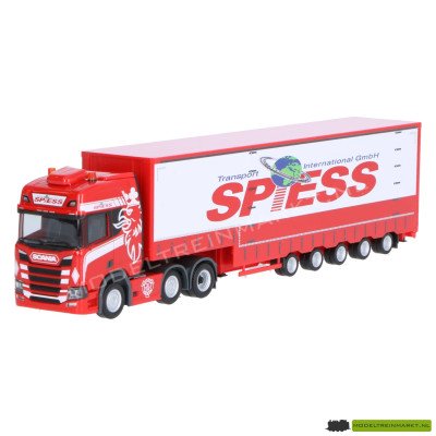 317016 Herpa Scania CR 20 HD 6x2 volume semitrailer 5a "Spiess"