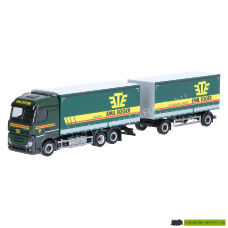 316835 Herpa Mercedes-Benz Streamspace 2.5 canvas trailer "Emil Egger"