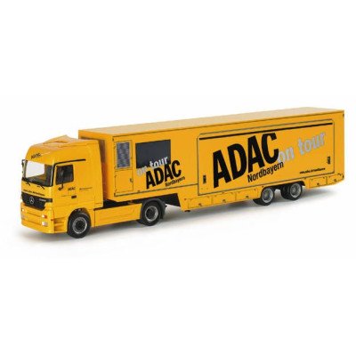 153263 Herpa MB Actros LH Koffer-Sattelzug "ADAC Nordbayern"