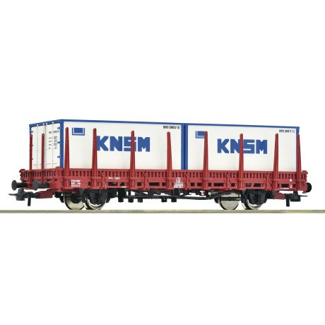 6600152 Roco Rongenwagen met containers 'KNSM' NS