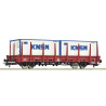 6600152 Roco Rongenwagen met containers &#39;KNSM&#39; NS