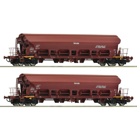6600125 Roco Set Schwenkdachwagen, DR