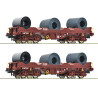 76338 Roco Set coiltransportwagens, SNCB