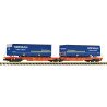 6660118 Fleischmann Doppeltaschen-Gelenkwagen T2000, Wascosa