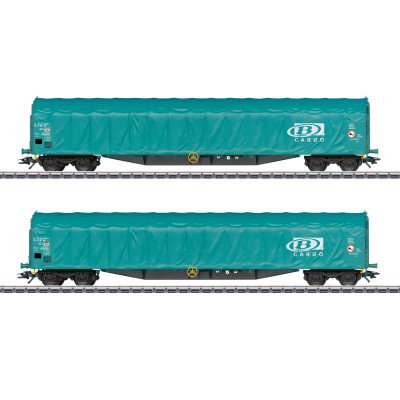 47164 Märklin Set Schuifwandwagens met zeildoek NMBS