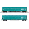 47164 Märklin Set Schuifwandwagens met zeildoek NMBS