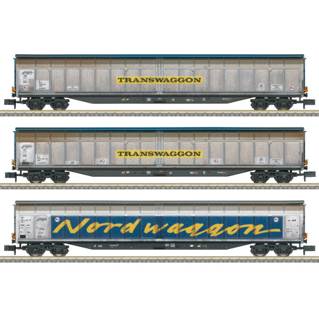18297 Minitrix Goederenwagenset "Transwaggon" DB AG