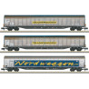 18297 Minitrix Goederenwagenset &#34;Transwaggon&#34; DB AG