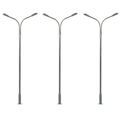 180101 Faller Dubbele straatlantaarn LED 3 stuks