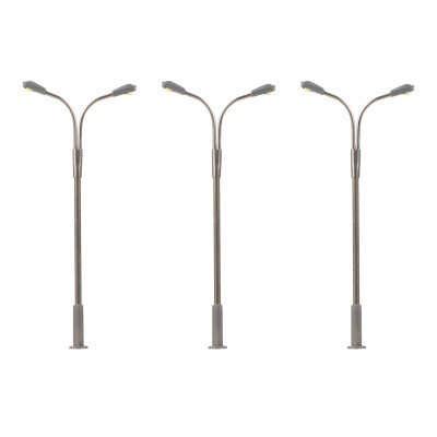 272121 Faller Dubbele straatlantaarn LED 3 stuks