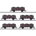 44311 Märklin Set Goederenwagens type Fd-z-72 Ommv