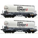 6600191 Roco Set Silowagen, Jura Cement/Wascosa