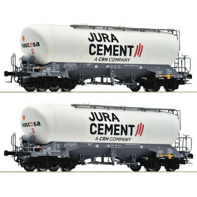 6600191 Roco Set Silowagen, Jura Cement/Wascosa