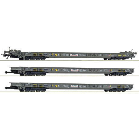 6600092 Roco Set HUPAC diepladerwagons