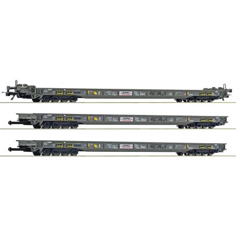 6600092 Roco Set HUPAC diepladerwagons