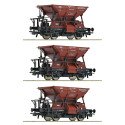 6600269 Roco Set Talbot-Schotterwagen DB