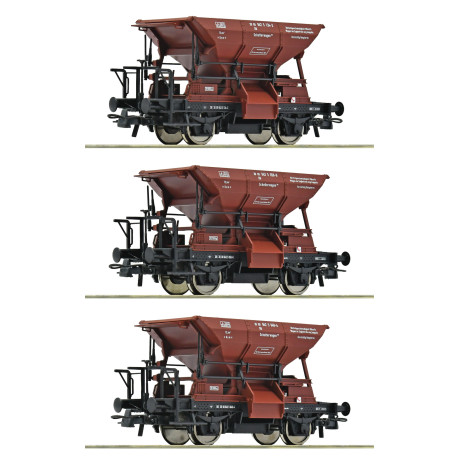 6600269 Roco Set Talbot-Schotterwagen DB