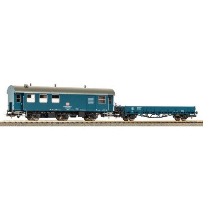 28334 Piko Set Set Umbauwagen werkplaats met platte wagon...