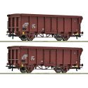 6600280 Roco Set Eos open goederenwagens DR