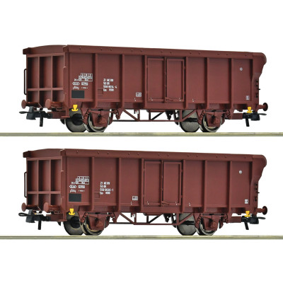 6600280 Roco Set Eos open goederenwagens DR