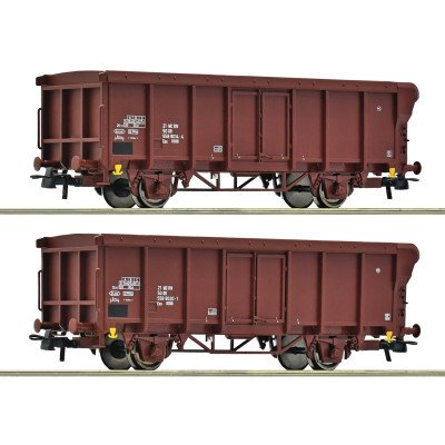 6600280 Roco Set Eos open goederenwagens DR