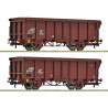 6600280 Roco Set Eos open goederenwagens DR