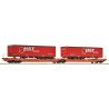 6600260 Roco Doppeltaschen-Gelenkwagen T3000e, Wascosa