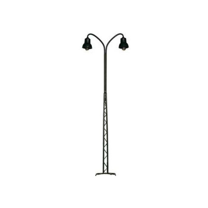 117252 Dubbele Vakwerklamp zwart