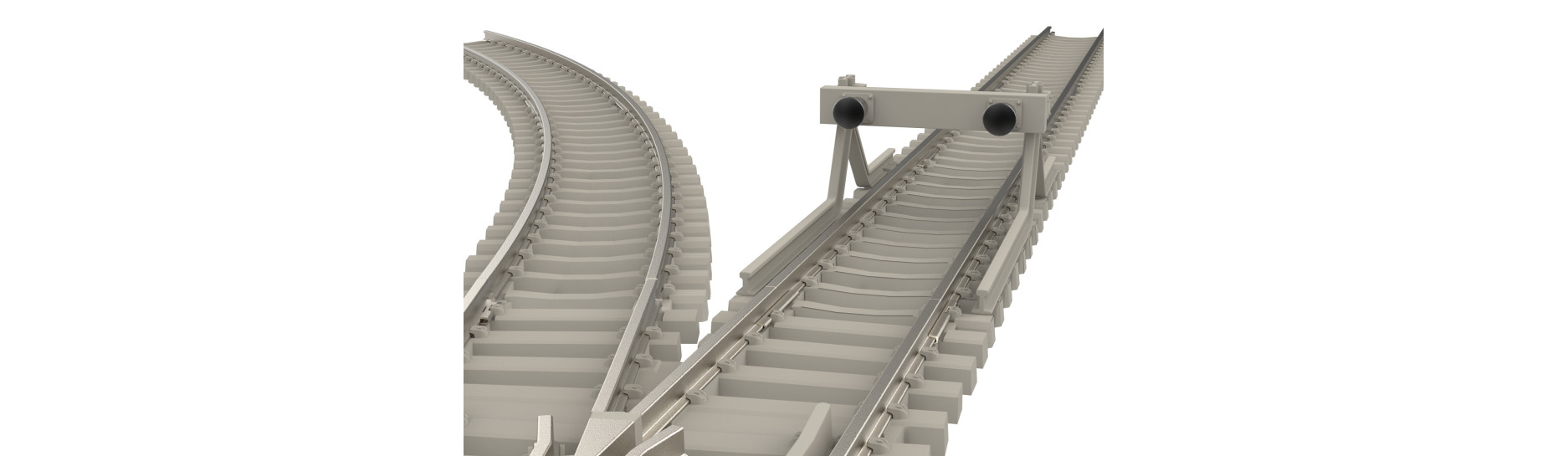 Mini Trix beton rails