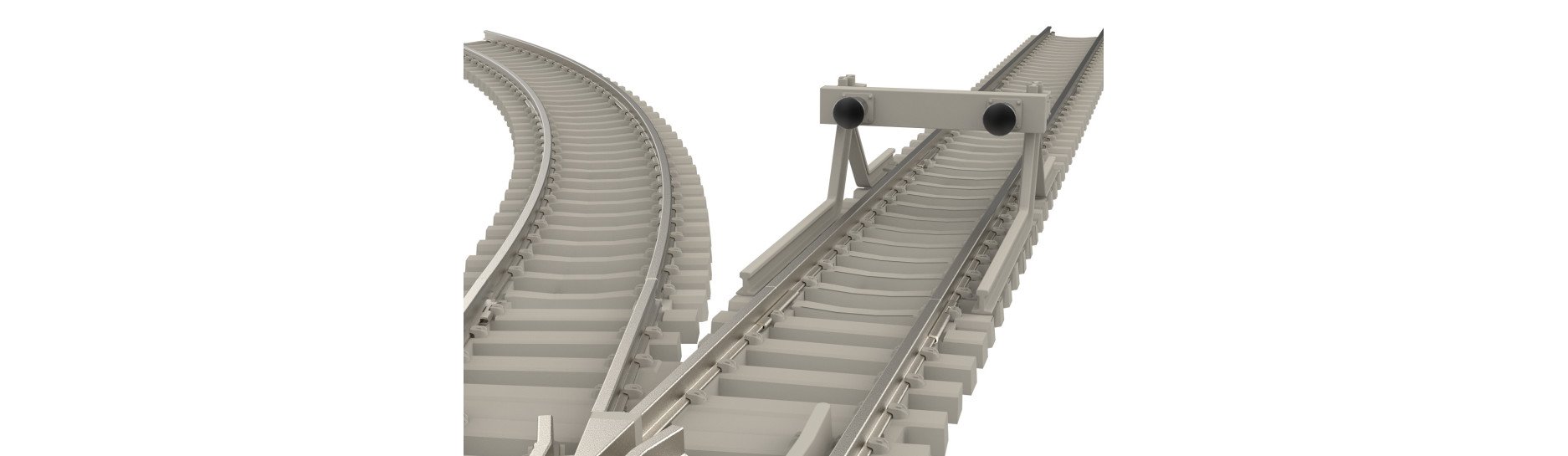 Mini Trix beton rails